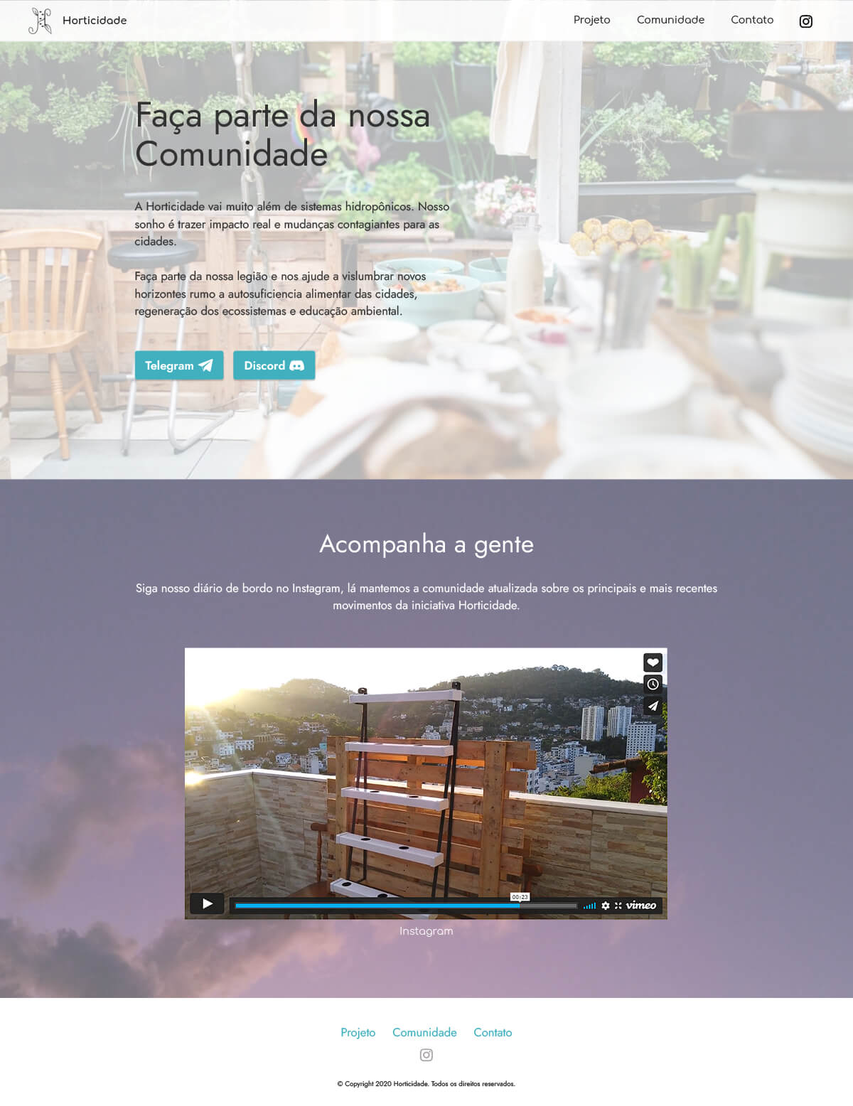 Página da Comunidade